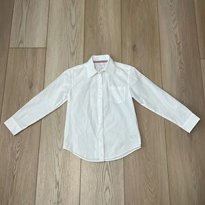 Boys white button down collared shirt | size 10